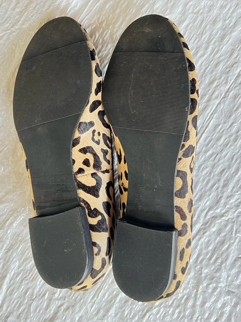 Kelly & Katie Leopard-Print Slip-On Loafers in Tan and Black